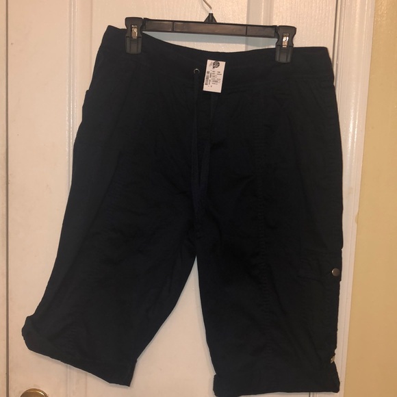 Hasting & Smith Shorts Hasting Smith Womens Navy Pull On Cargo